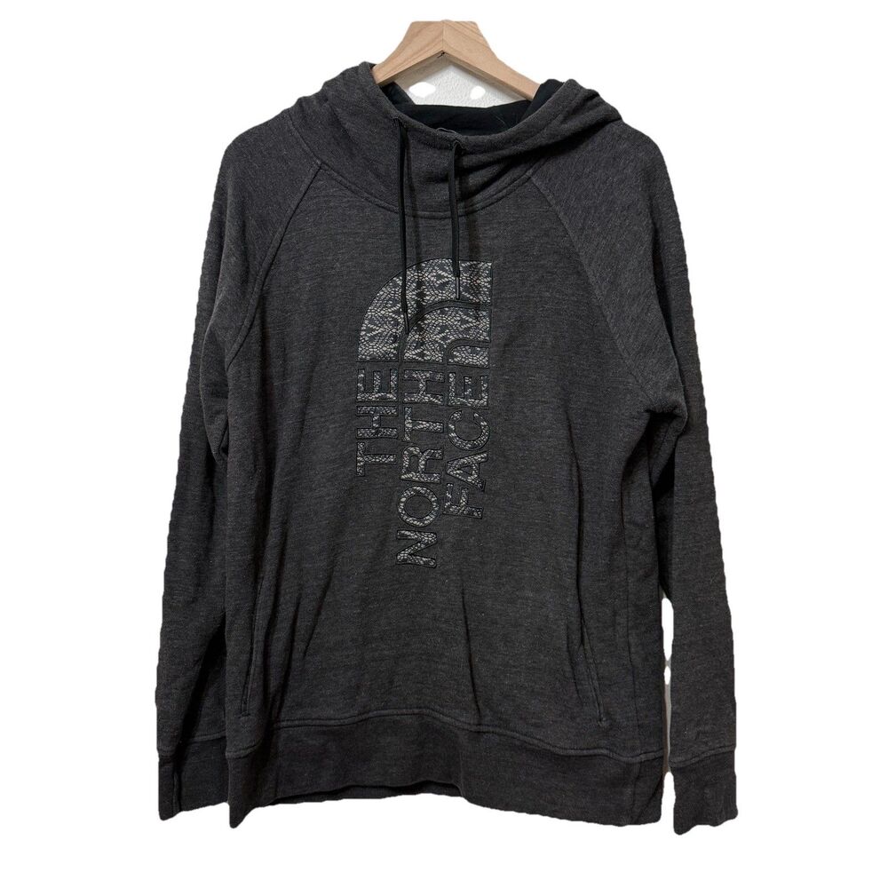 The North Face Women's Trivert Pullover Hoodie Charcoal Gray XL